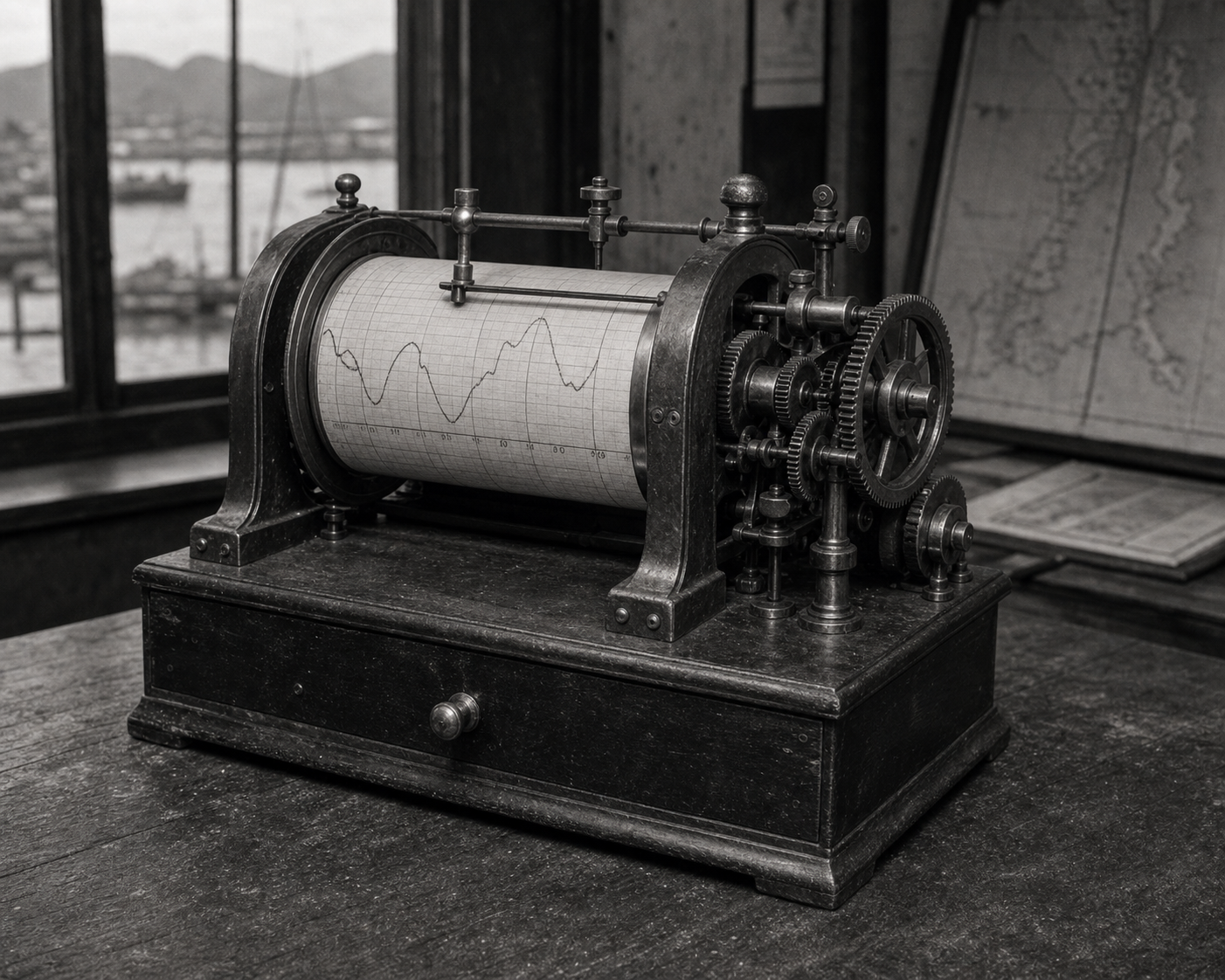Mechanical tide recorder