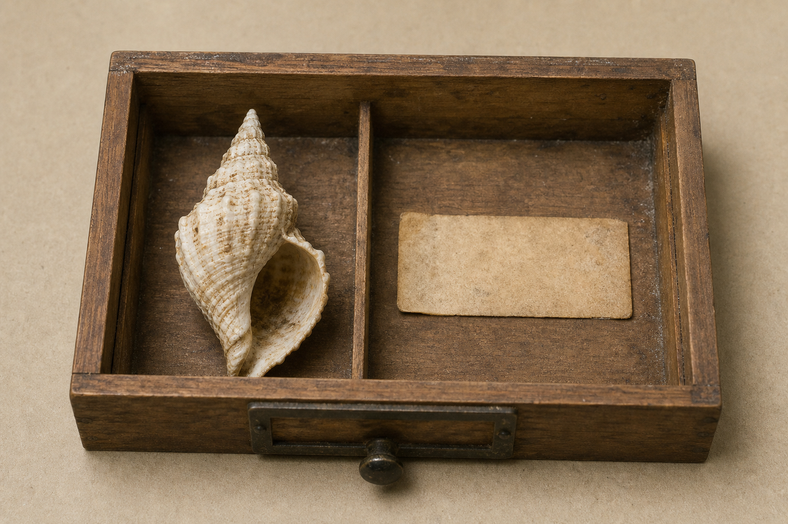 Kouang-Tcheou-Wan shell specimen drawer